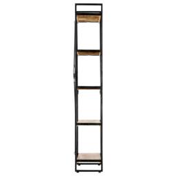 Berkfield Home 5-Tier Bookcase 60x30x180 cm Solid Mango Wood in Brown - Size: 60 x 30 x 180 cm - thumbnail 3