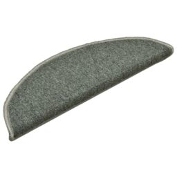 Berkfield Home Carpet Stair Treads 15 pcs Dark Green 56x17x3 cm - Size: Medium - thumbnail 3