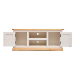 Cabinet Bits Trevi Off-White 2 Door TV Cabinet Wood Knob - thumbnail 4