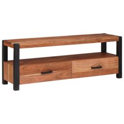 Berkfield Home Media Storage Cabinets & Racks Brown 110 x 30 x 40 cm - thumbnail 2