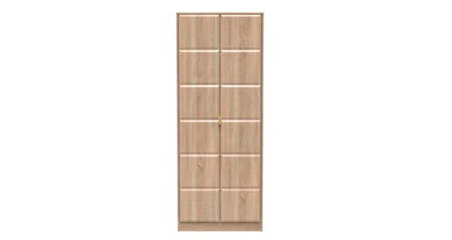 Ready Assembled 2 U Metro 2 Door Wardrobe (Ready Assembled) in Light Oak - Size: Large - image 1