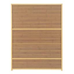 FORGEVIO Bamboo Bread Box Cup Holder Storage Cupboard Sideboard Furniture in Brown - thumbnail 5
