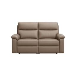 Aspire Marlowe Real Leather Power Recliner 2 Seater Sofa with USB Charging in Taupe - thumbnail 4