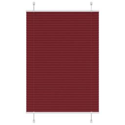 Berkfield Home Pleated Blind Bordeaux Red 85x100 cm Fabric Width 84.4 cm Polyester