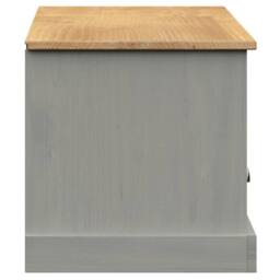 Berkfield Home TV Cabinet VIGO Grey 156x40x40 cm Solid Wood Pine - Size: 156 x 40 x 40 cm - thumbnail 6