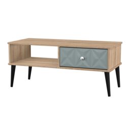 Ready Assembled 2 U Toledo 1 Drawer Coffee Table (Ready Assembled) in Duck Egg Blue - thumbnail 4
