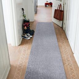 RugsX Santa Fe Runner in Silver - Size: 110 cm x 430 cm - thumbnail 4