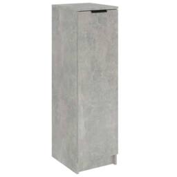 Berkfield Home Shoe Cabinet Concrete Grey 30x35x100 cm Engineered Wood - Size: 30 x 35 x 100 cm - thumbnail 3