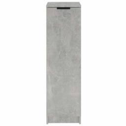 Berkfield Home Shoe Cabinet Concrete Grey 30x35x100 cm Engineered Wood - Size: 30 x 35 x 100 cm - thumbnail 5