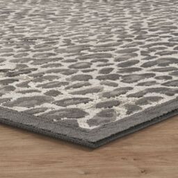 Desire Rugs Mayfair Living Room Area Rug Metallic Sheen Modern Leopard Design in Black - Size: 160 cm x 230 cm - thumbnail 5