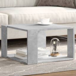 Berkfield Home Decorative Coffee Table Concrete Grey 51.5x51.5x30 cm Engineered Wood - thumbnail 2