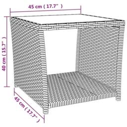 Berkfield Home Beautiful 2 Piece Garden Dining Set with Cushions Grey Poly Rattan - thumbnail 5