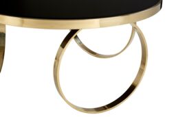 Orsina Durable Large Round Coffee Table, Elegant Decorative Coffee Table, Sturdy Modern Round Coffee Table in Gold - thumbnail 5