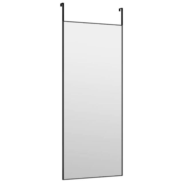 Berkfield Home Classic Door Mirror Black 40x100 cm Glass & Aluminium - image 1