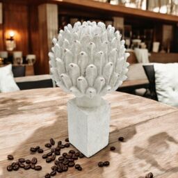 Minster Decorative Garden Flower Ornament - Resin - L19 x W19 x H34 cm in White - Size: 1 Pack - thumbnail 2