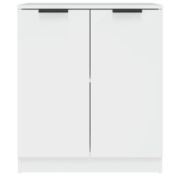 Berkfield Home Sideboard White 60x30x70 cm Engineered Wood - Size: 60 x 30 x 70 cm - thumbnail 3