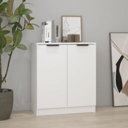 Berkfield Home Sideboard White 60x30x70 cm Engineered Wood - Size: 60 x 30 x 70 cm - thumbnail 1