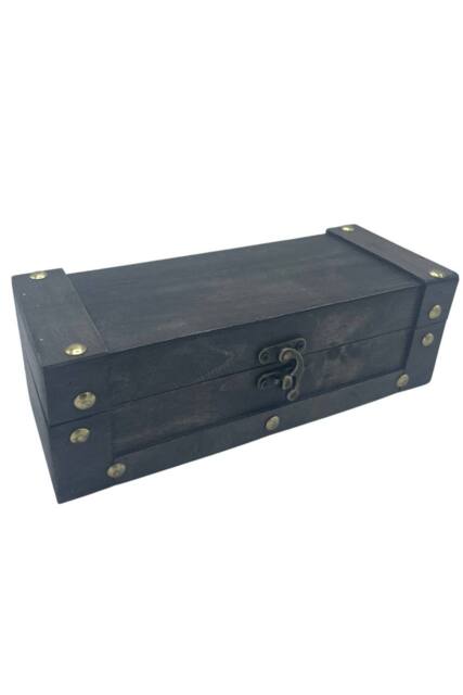 KDMD Long Grey Tea Chest Elegant Storage for Tea & Small Items - image 1