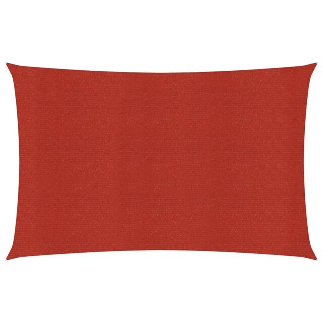 Berkfield Home Sunshade Sail 160 g/m ² Red 2x4.5 m HDPE - image 1