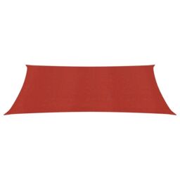 Berkfield Home Sunshade Sail 160 g/m ² Red 2x4.5 m HDPE - thumbnail 2