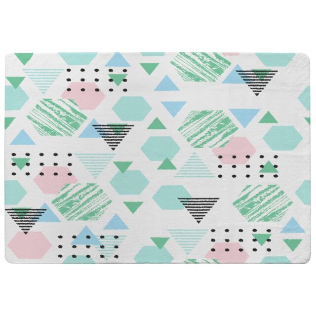 Benjamin Tate Design Geometric Shapes Designer Rug in Natural - Size: Large - image 1
