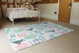Benjamin Tate Design Geometric Shapes Designer Rug in Natural - Size: Large - thumbnail 3