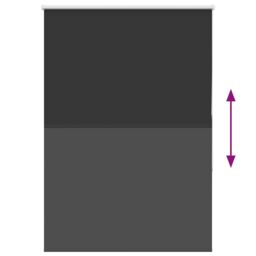 Berkfield Home Roller Blind Blackout Black 95x150 cm Fabric Width 90.7 cm Polyester - thumbnail 5