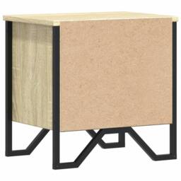 Berkfield Home Bedside Cabinets 2 pcs Sonoma Oak 40x30x40 cm Engineered Wood in Light Tan - Size: 40 x 30 x 40 cm - thumbnail 8