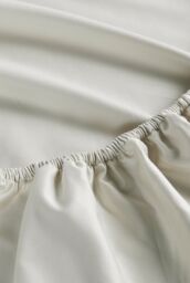 CHRISTY 500TC Premium Sateen Luxury Fitted Sheets in Ivory - Size: Single - thumbnail 3
