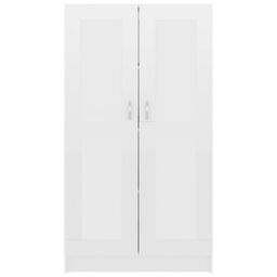 Berkfield Home Book Cabinet High Gloss White 82.5x30.5x150 cm Engineered Wood - thumbnail 6
