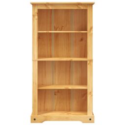 Berkfield Home 4-Tier Bookcase Mexican Pine Corona Range 81x29x150 cm in Brown - Size: 81 x 29 x 150 cm - thumbnail 3
