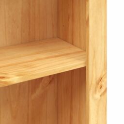 Berkfield Home 4-Tier Bookcase Mexican Pine Corona Range 81x29x150 cm in Brown - Size: 81 x 29 x 150 cm - thumbnail 6
