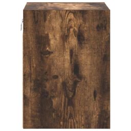 Berkfield Home Garage Wall Cabinets 2 pcs Smoked Oak Engineered Wood in Brown - thumbnail 7