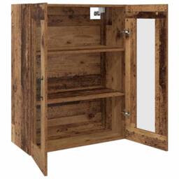 Berkfield Home Hanging Wall Cabinet Brown 69.5 x 34 x 90 cm Engineered wood - thumbnail 5