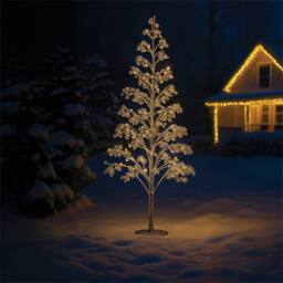 Xmas Haus 180cm 1000 Warm White Micro Led Tree Silver balls 5M Lead - thumbnail 1