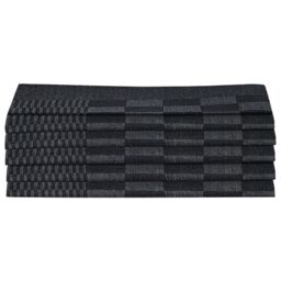 Berkfield Home 10 Piece Towel Set Black & Grey Cotton - thumbnail 5