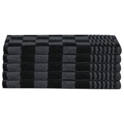 Berkfield Home 10 Piece Towel Set Black & Grey Cotton - thumbnail 6