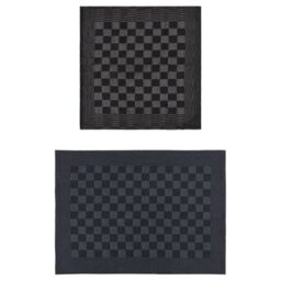 Berkfield Home 10 Piece Towel Set Black & Grey Cotton - thumbnail 2