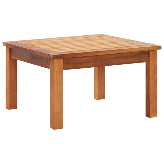 Berkfield Home Garden Coffee Table 60x60x36 cm Solid Acacia Wood in Brown - Size: 60 x 60 x 36 cm - image 1