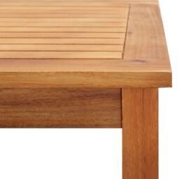 Berkfield Home Garden Coffee Table 60x60x36 cm Solid Acacia Wood in Brown - Size: 60 x 60 x 36 cm - thumbnail 5
