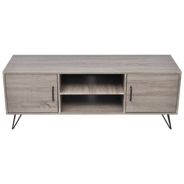 Berkfield Home TV Cabinet 120x40x45 cm Grey - Size: 120 x 40 x 45 cm - image 1