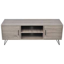 Berkfield Home TV Cabinet 120x40x45 cm Grey - Size: 120 x 40 x 45 cm - thumbnail 1