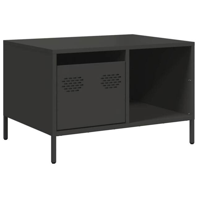 Berkfield Home Coffee Table Black 68.5x50x43.5 cm Cold-rolled Steel - image 1