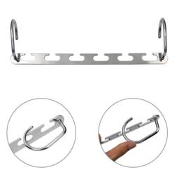 KORVIXA 6x Space Saver Saving Wonder Metal Magic Hanger Clothes in Silver - thumbnail 2