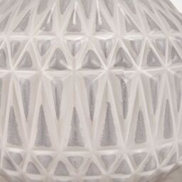 Ruma Set of 2 Anneli Warm White Aztec Texture Ceramic Table Lamp - thumbnail 7