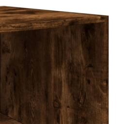 Berkfield Home Wardrobe Smoked Oak 80x50x200 cm Engineered Wood in Brown - Size: 80 x 50 x 200 cm - thumbnail 7