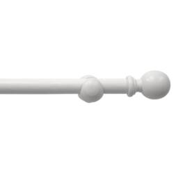 Blinds Outlet Wooden Eyelet Curtain Pole in White - Size: 360 cm - thumbnail 1