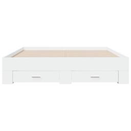 Berkfield Home Bed Frame with Drawers without Mattress White 150x200 cm King Size - thumbnail 4