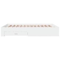 Berkfield Home Bed Frame with Drawers without Mattress White 150x200 cm King Size - thumbnail 5