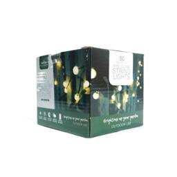 Voltico 50 LED Solar Mini Globe String Lights - Warm White Garden Glow - thumbnail 5